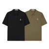 【DMH】大依优型大码短袖POLO衫男装夏季潮流字母刺绣翻领高级垂感宽松半袖体恤胖子男士上衣 商品缩略图4