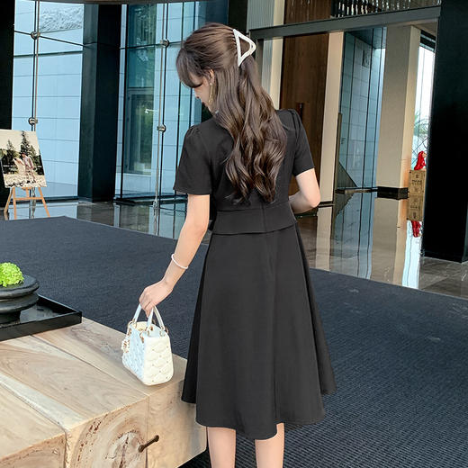 奢姿大码女装2025夏季减龄花边小百褶时尚裙子胖妹妹拼接连衣裙9952820576【1】 商品图3