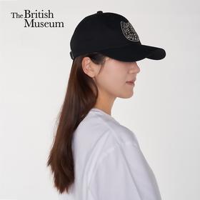 大英博物馆 巴斯特系列 萌猫鸭舌帽棒球帽 黑色