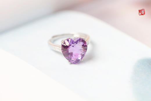 【星妍】紫水晶爱心戒指 商品图1