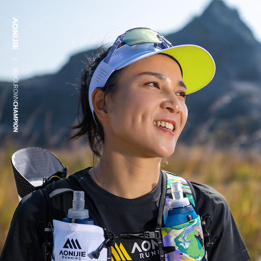 奥尼捷新款运动空顶帽透气时尚户外运动防晒帽跑步登山空顶帽可插眼镜可折叠易收纳 E4628 商品图2