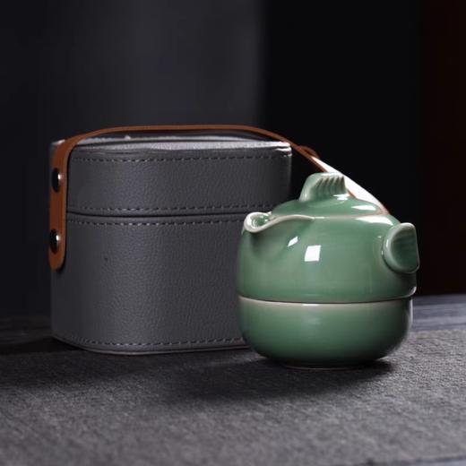 龙泉青瓷新品 便携旅行套装 三星堆文创/年年有鱼/飞鱼快客款 商品图4