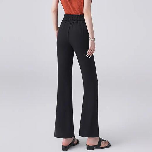 【自】全新升级【铂金会员146/天猫189/差价43】(62057) 洛诗琳气质高腰微喇裤女25韩版时尚优雅垂感轻熟风喇叭裤子 商品图1