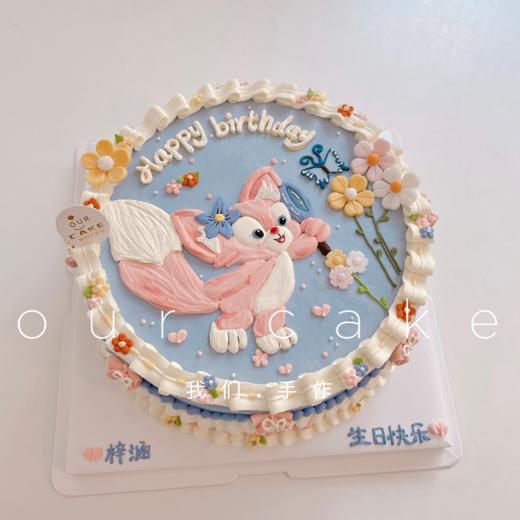 迪士尼玲娜贝儿手绘复古蛋糕-低糖处理无添加 商品图0