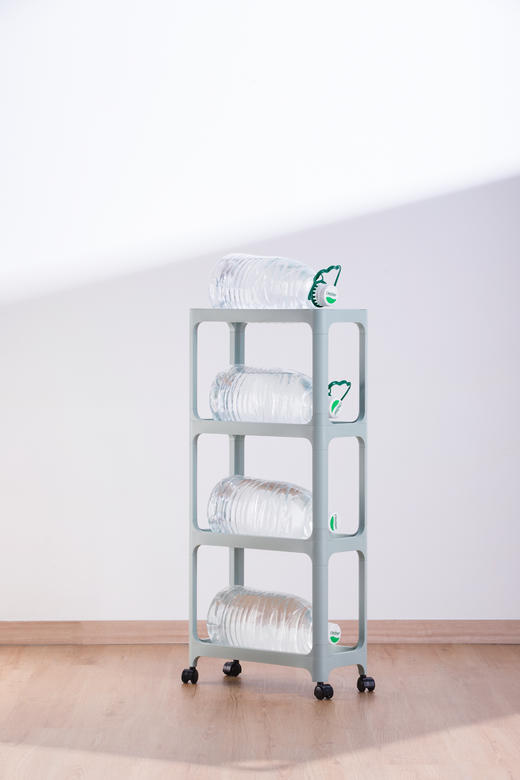 茶花百纳窄边可移动四层置物架 商品图9