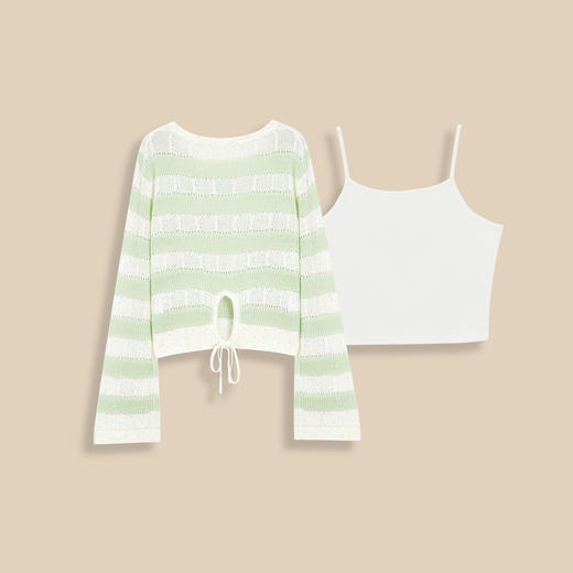 【小个子】 IEF/爱依服2025春季韩系宽松减龄毛织两件套DS42231- 商品图2