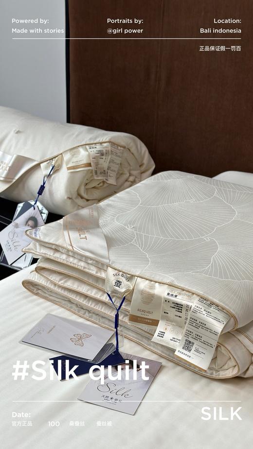 【双旦秒杀】自然醒100%蚕丝被玻尿酸提花蚕丝中长丝夏凉被手工春秋被空调被芯蚕丝冬被CY（不参与优惠券） 商品图1