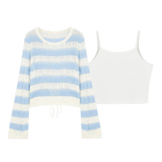 【小个子】 IEF/爱依服2025春季韩系宽松减龄毛织两件套DS42231- 商品图5