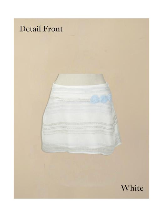 “大小姐系列”玫瑰棉麻半裙 商品图4