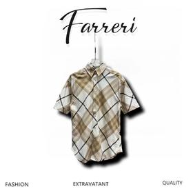 巴家 24ss 战马刺绣格子短袖衬衫
