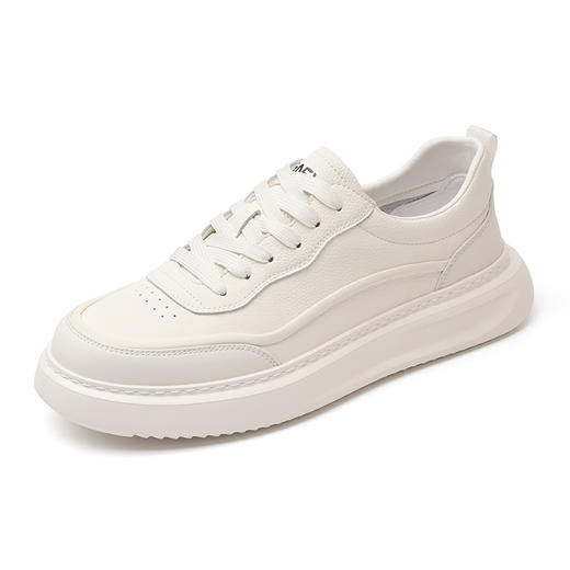 信诺百搭透气小白鞋男款2025新款春季舒适软底运动鞋平底休闲板鞋N5C132-45 商品图4