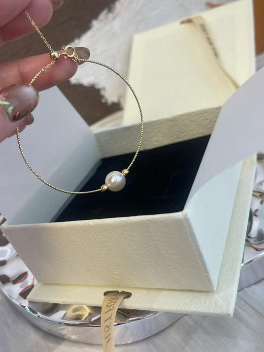 外贸原单路路通珍珠手镯
材质：铜镀14k金➕施家珍珠 商品图8