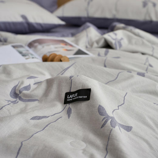 自然醒水洗棉色织大提花夏被纯棉全棉可机洗双人夏天薄空调被夏被LFS 商品图11