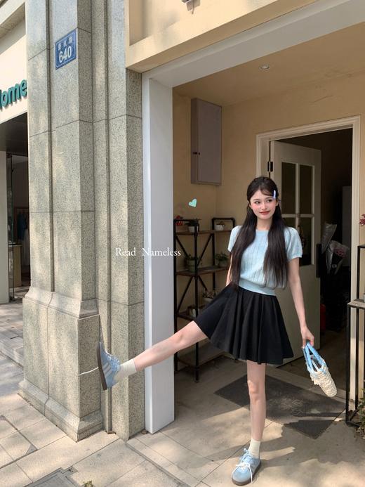 Read Nameless /蓝色小拉细纱浣熊绒短袖 2025/4/5 商品图12