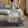 自然醒水洗棉色织大提花夏被纯棉全棉可机洗双人夏天薄空调被夏被LFS 商品缩略图5
