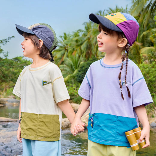 【凉感科技】嘟嘟家儿童短袖T恤夏季新款男童户外半袖t女童童装潮 商品图3