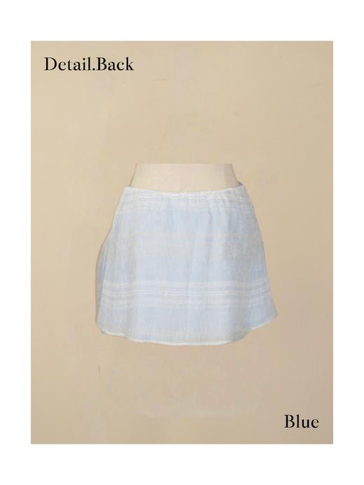 “大小姐系列”玫瑰棉麻半裙 商品图1