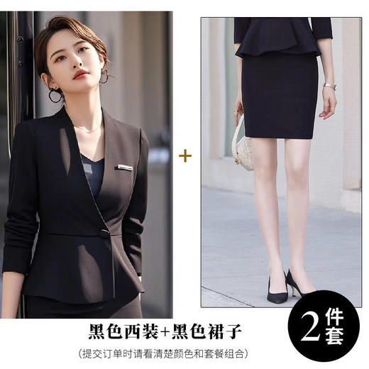 工装西装套装，中袖气质修身职业装XZ-QGS-4-3033 商品图10