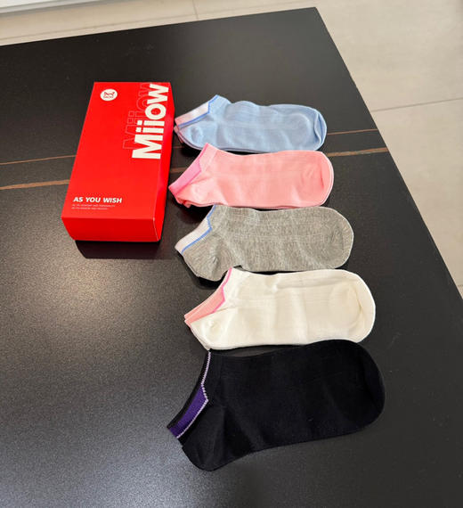 猫人男女袜子5双船袜 商品图6