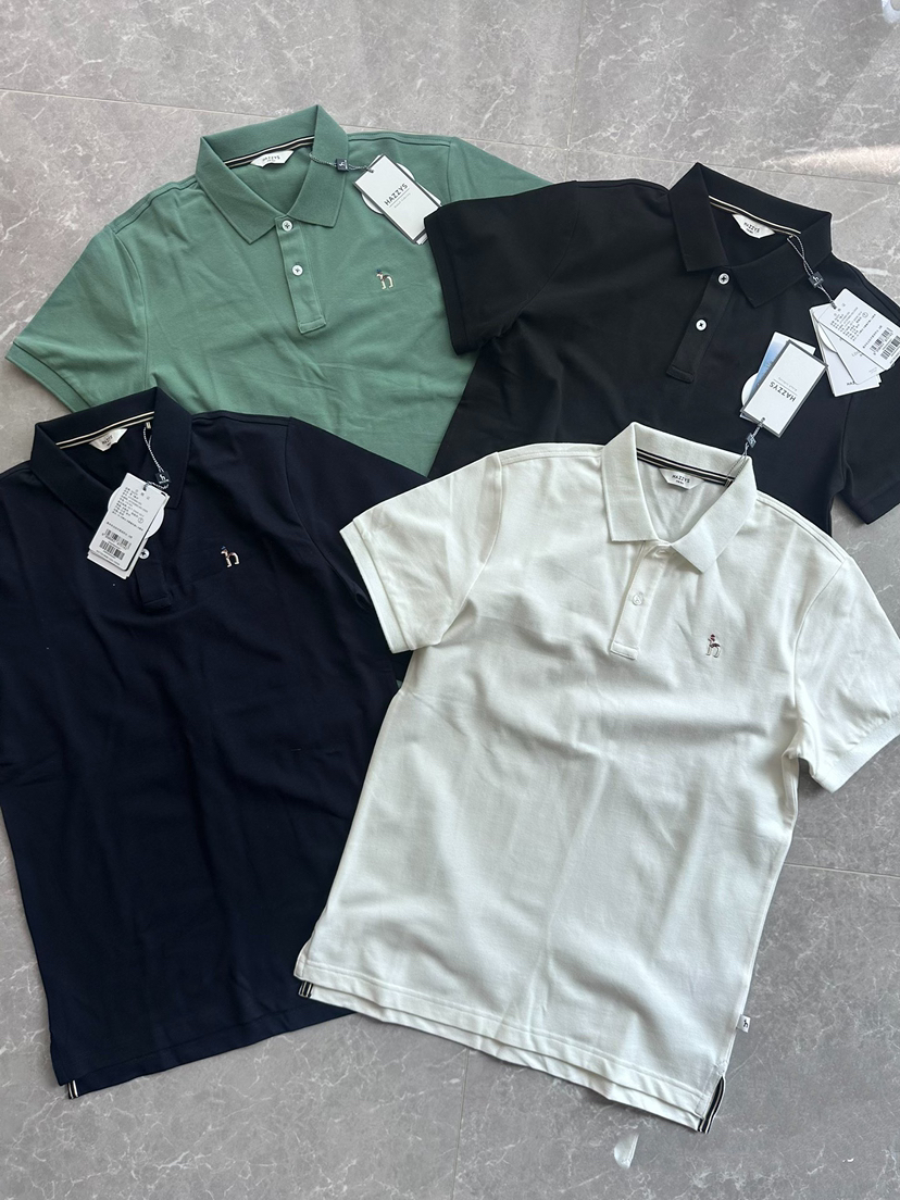 全新正品哈吉斯HAZZYS男士翻领弹力透气短袖polo衫，银泰撤柜订单 带多联吊牌 主标洗标齐全
这个多联吊牌上面有一联码是可以扫的 
4个色 尺码M-2XL