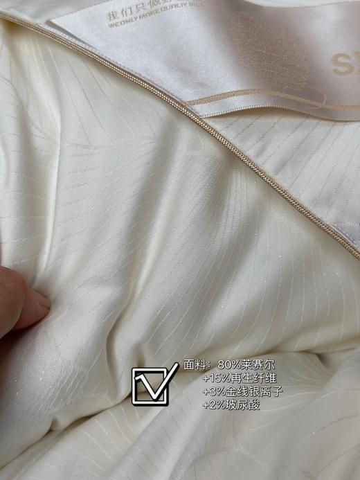 【双旦秒杀】自然醒100%蚕丝被玻尿酸提花蚕丝中长丝夏凉被手工春秋被空调被芯蚕丝冬被CY（不参与优惠券） 商品图4