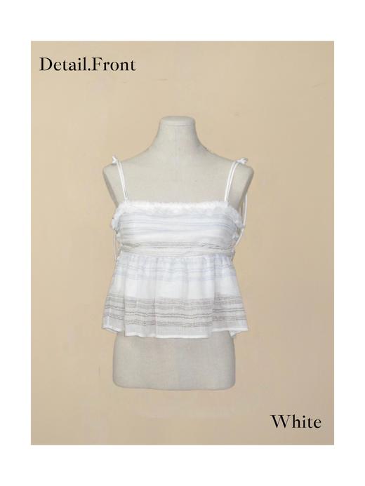 “大小姐系列”棉麻吊带上衣 商品图3