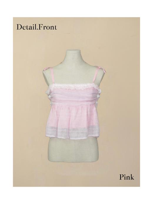 “大小姐系列”棉麻吊带上衣 商品图2