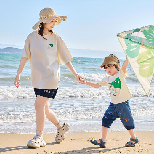 【凉感科技】嘟嘟家亲子装夏款宝宝T恤夏季儿童短袖上衣夏装童装 商品图3