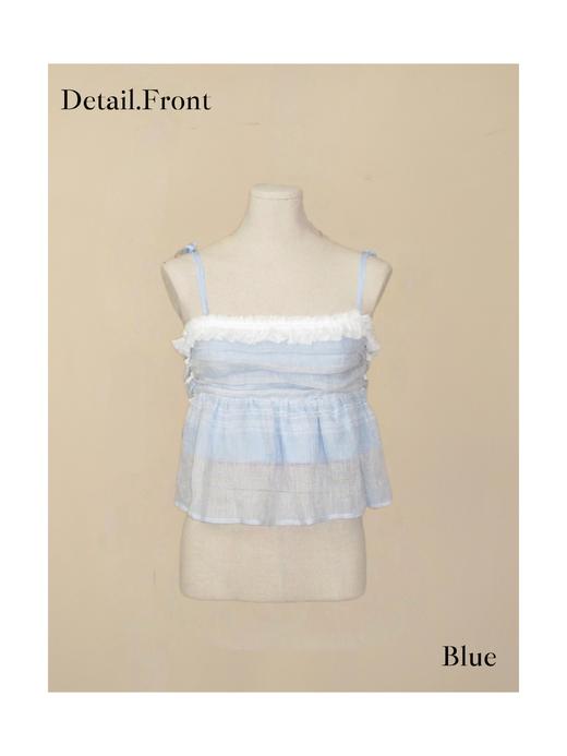 “大小姐系列”棉麻吊带上衣 商品图0