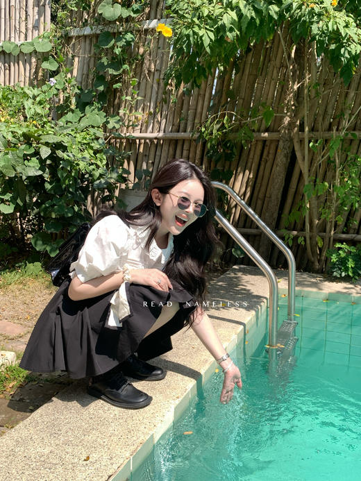 Read Nameless /法式娃娃衬衫短袖+黑色经典伞裙裙裤 2025/4/5 商品图10