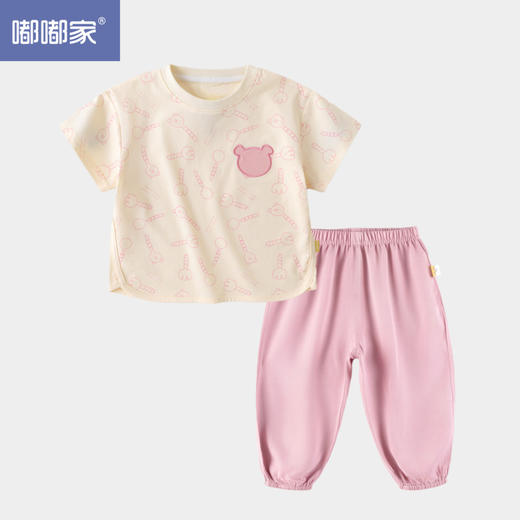 【亲子装】嘟嘟家宝宝套装夏季女童夏装婴儿衣服短袖裤子儿男童装 商品图4