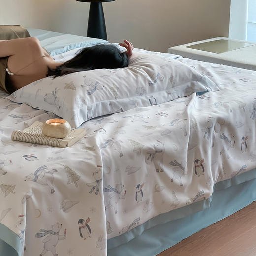 【清仓特惠】自然醒精粹莱赛尔数码印花夏被空调被凉感单人可机洗被子夏凉被双人TD（不参与优惠券） 商品图4
