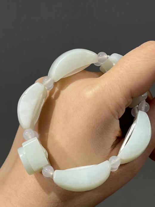白玉弧面与寿字长方牌串连手环，顺丰包邮 商品图14