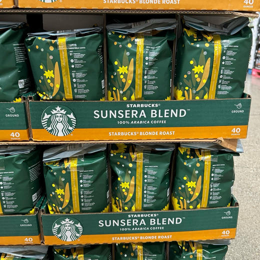 最新款星巴克咖啡粉来了📣浅度烘焙款，Starbucks星巴克绿色阳光包装咖啡粉📣美国直邮299元 100% Arabica，柑橘和烤杏仁风味 商品图2