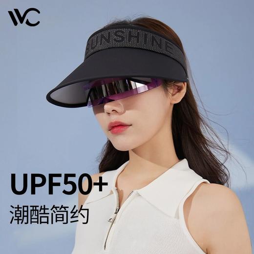 VVC和光防晒帽字母空顶遮阳帽 商品图1