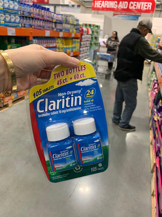 打折了❤❤ 有历史最低价好折扣🎉🎉🎉美国claritin 氯雷他定抗敏 24小时缓释片105粒（45+60）美国医生推荐！ 商品图5