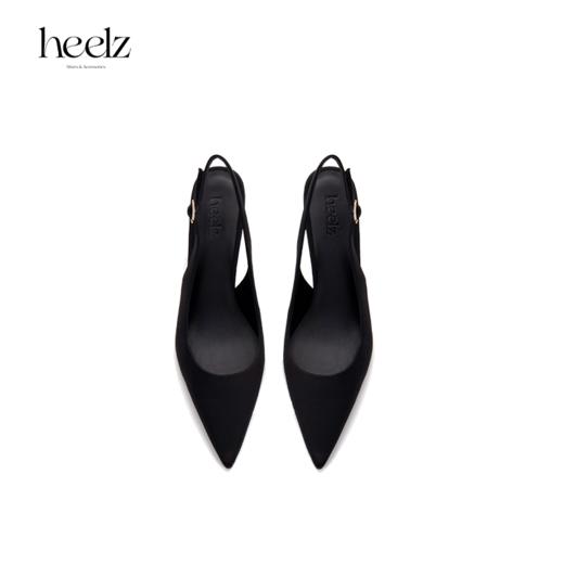 heelz设计师手工鞋履 ｜缎面布Sling back尖头鞋6公分 商品图2