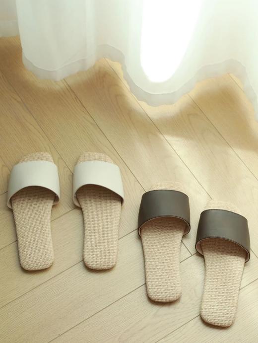 LPIUTY品牌直发！羊皮亚麻拖鞋 B032048 商品图2