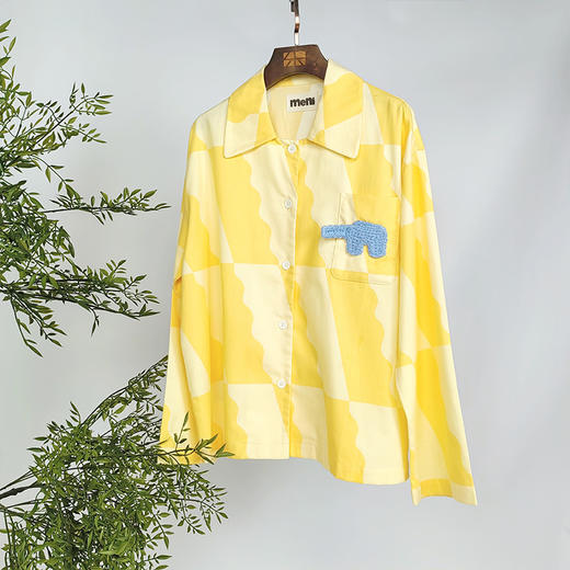 100%纯棉磨毛，情侣款家居服  春夏款睡衣  长袖男女套装 商品图5