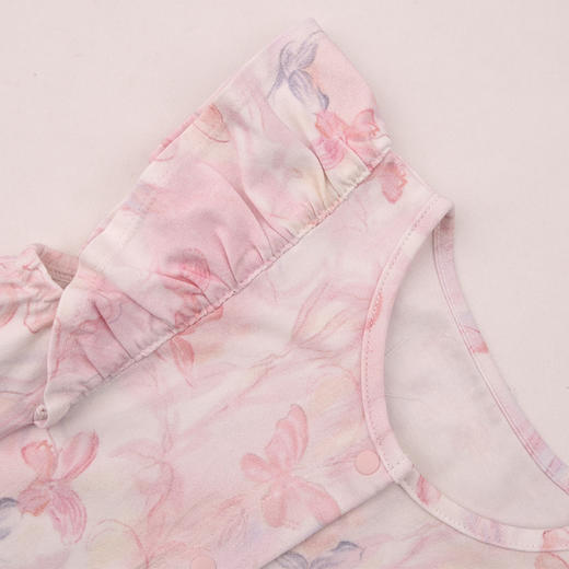 棉果果夏季商场专柜同款女童哈衣爬服对开无袖连体衣M222722225321 商品图3