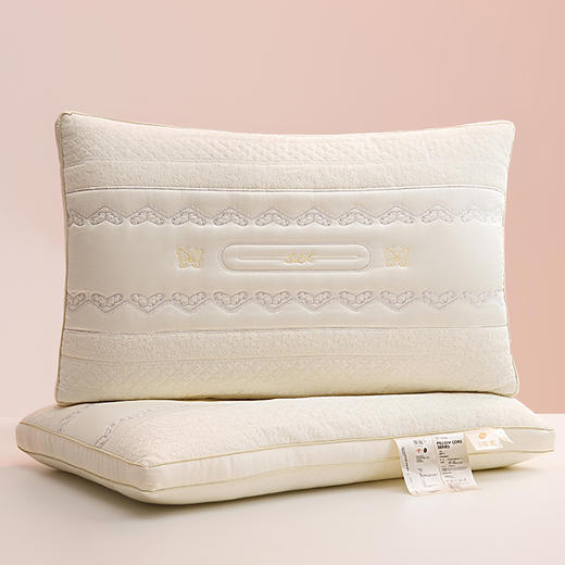 自然醒蕾丝复合蚕丝枕五星级酒店专用护颈椎助睡眠家用一对枕头芯蝴蝶绣花女生睡觉舒适XK 商品图0