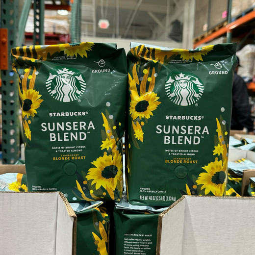 最新款星巴克咖啡粉来了📣浅度烘焙款，Starbucks星巴克绿色阳光包装咖啡粉📣美国直邮299元 100% Arabica，柑橘和烤杏仁风味 商品图7
