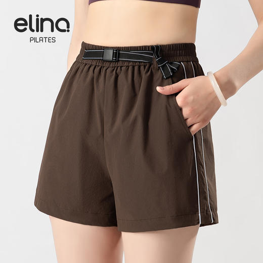 一恋•普拉提 2025春夏新款户外速干运动裤宽松薄款五分裤EML6189 商品图1