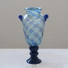 法式中古风蓝条纹带耳高脚风灯玄关柜创意高级感玻璃大花瓶装饰瓶 商品缩略图8