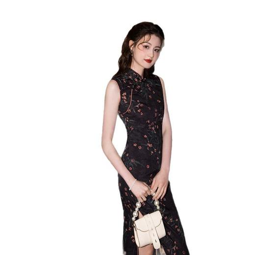 GX夏季新款修身时尚新中式长款无袖国风旗袍裙 商品图4