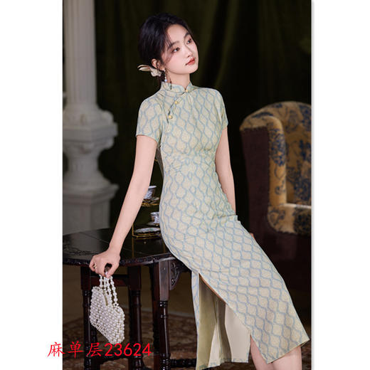 GX时尚改良年轻少女款旗袍2025夏季新款新中式日常可穿旗袍裙 商品图2
