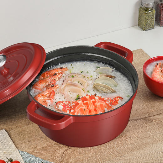 康巴赫 溢彩珐琅铸铁汤锅22cm LPB-YT22B 商品图4