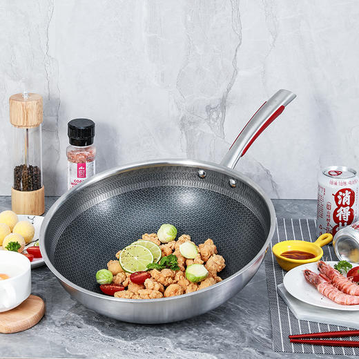 康巴赫 316三层钢炒锅套装32cm CHC32A3 商品图3