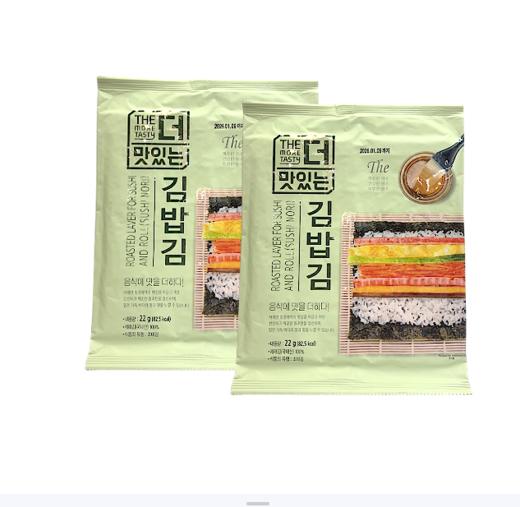 韩国 more tasty包饭寿司紫菜片-22g 商品图0