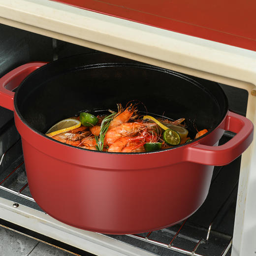 康巴赫 溢彩珐琅铸铁汤锅22cm LPB-YT22B 商品图3